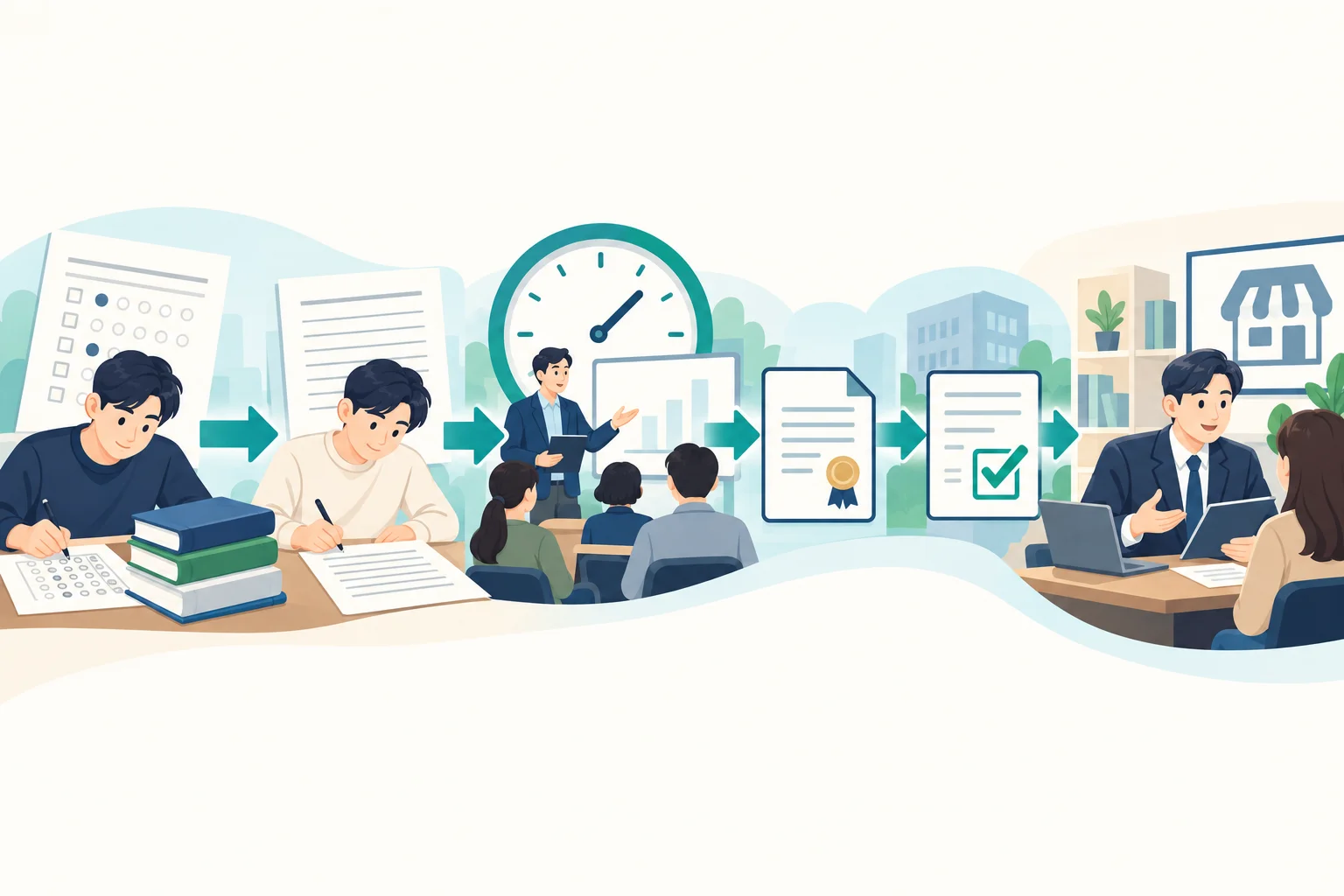 가맹거래사 자격을 준비하는 순서: 1·2차 시험에서 실무수습·등록까지 본문 이미지