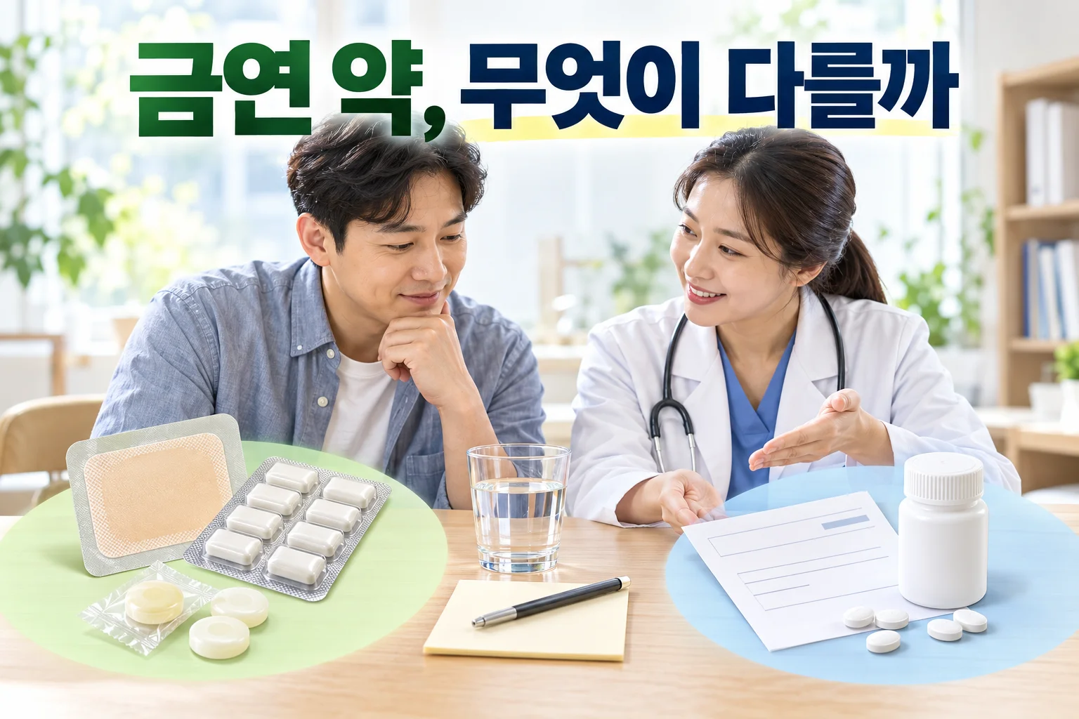 금연할 때 니코틴 대체제와 처방약은 어떻게 다를까?