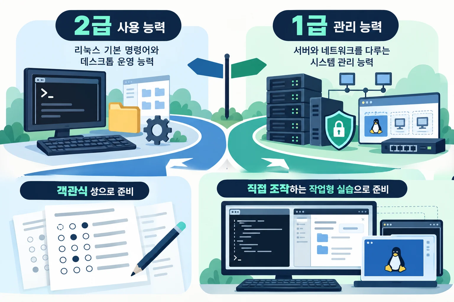리눅스마스터의 갈림길을 먼저 잡자: 1·2급 선택부터 2차 응시까지